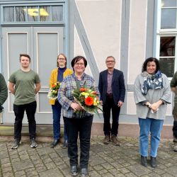 Der 7köpfige Vorstand wurde in Ershausen neu/wieder gewählt. v.l.n.r.: Dr. Johannes Hager, Jonas Nolte, Susann Schröter, Christina Tasch, Norbert Sondermann, Elka Komitova und Stefan Sander