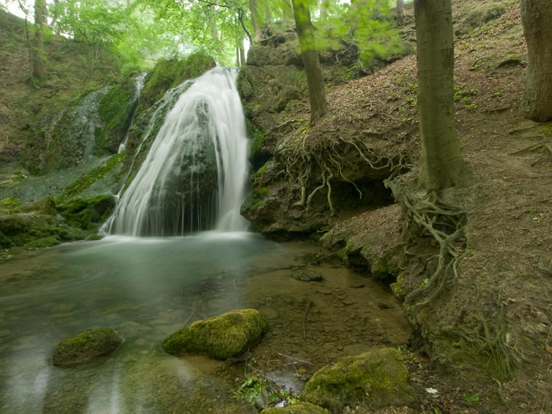 Naturparkweg Leine Werra - Lutter-Wasserfall bei Großbartloff