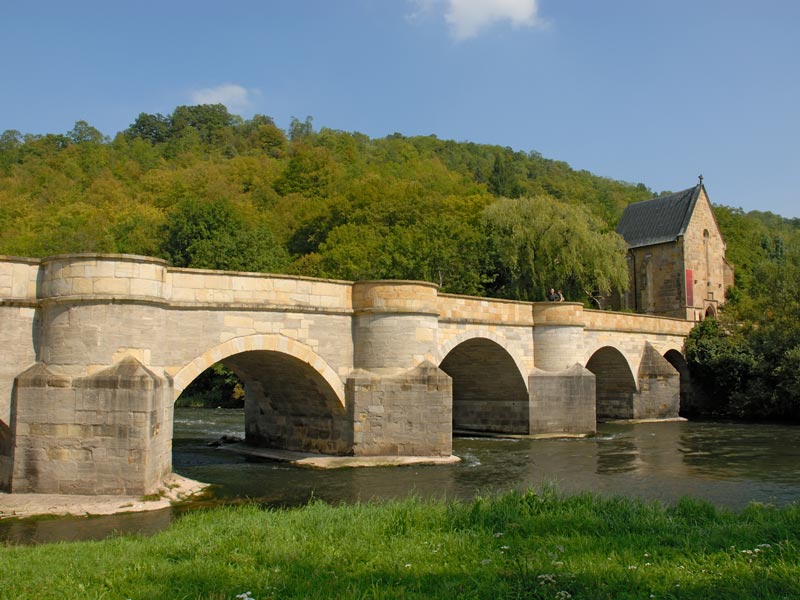 Naturparkweg Leine Werra - Historische Werrabrücke bei Creuzburg